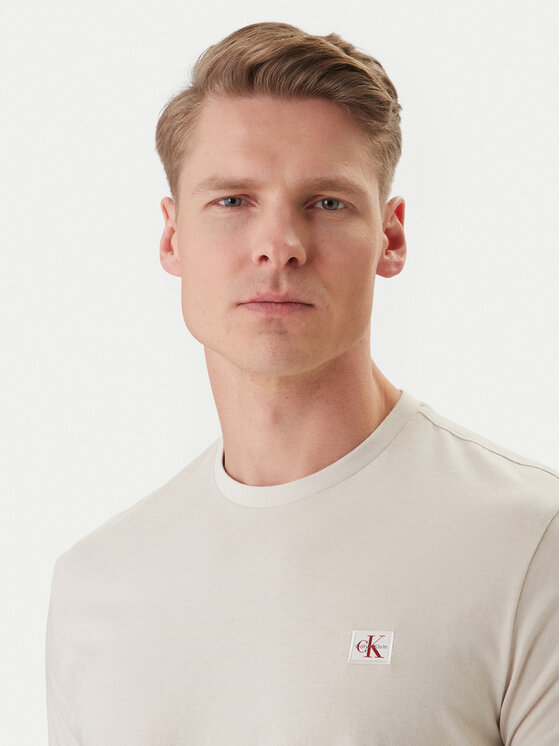Calvin Klein Jeans Calvin Klein Jeans Camiseta LV04RC272G Écru Regular Fit