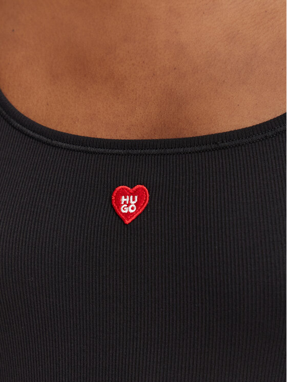 HUGO HUGO Top Heart 50566824 Negro Regular Fit