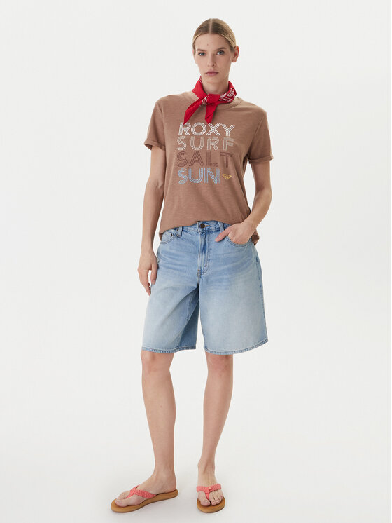 Roxy Roxy Camiseta ERJZT06024 Marrón Regular Fit