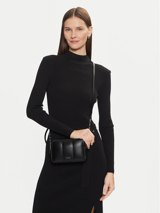 Calvin Klein Kabelka Calvin Klein Line Quilt Camera Bag K60K613076 Černá