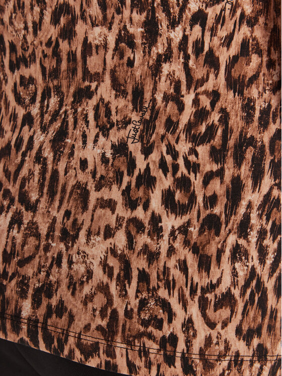 Just Cavalli Just Cavalli Camiseta 79PAHE07 CJ112 Marrón Slim Fit
