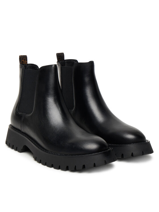Guess Боти тип челси Guess FMTGOM LEA10 Черен