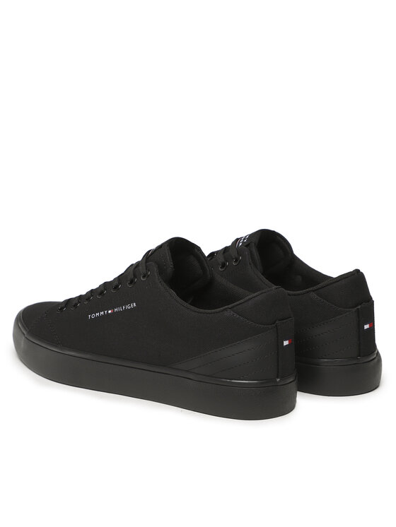 Tommy Hilfiger Tenisky Tommy Hilfiger Th Hi Vulc Core Low Canvas FM0FM04737 Čierna