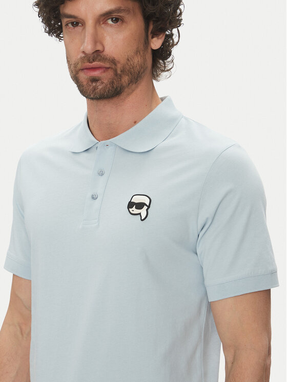 KARL LAGERFELD KARL LAGERFELD Polo marškinėliai 745710 552224 Žydra Regular Fit