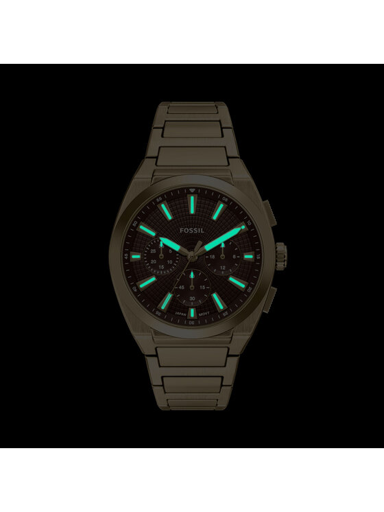 Fossil Uhr Fossil Everett FS6184 Goldfarben