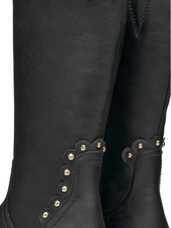 Geox Kozačky Geox Eclair J469QD 000BC C9999 D Černá