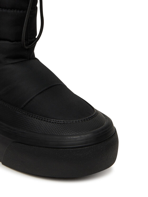 Calvin Klein Cizme de zăpadă Calvin Klein Vulc Flatf Snowboot Nylon Mix Mg YW0YW01977 Negru