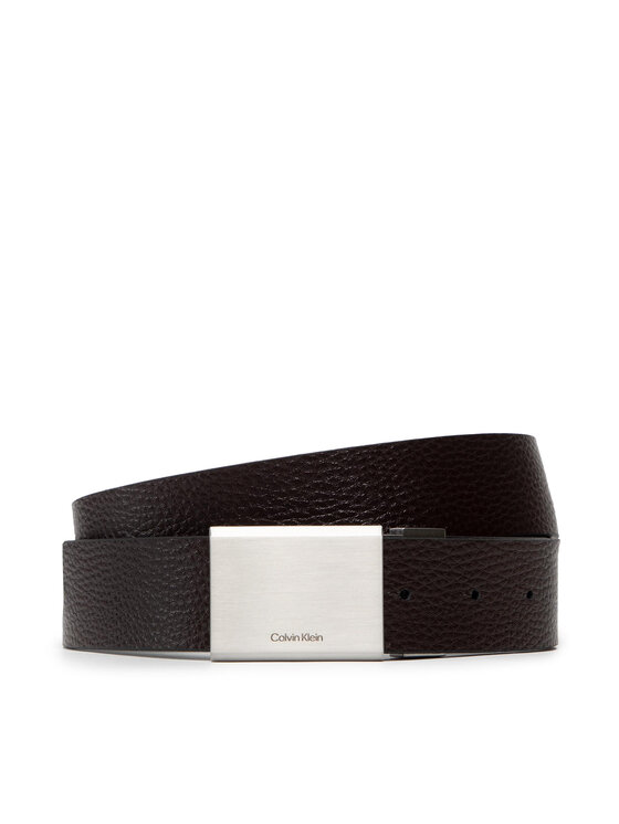 Calvin Klein Vīriešu josta Calvin Klein Ck Clean Plaque Belt Gs 2 Straps K50K507937 Melns