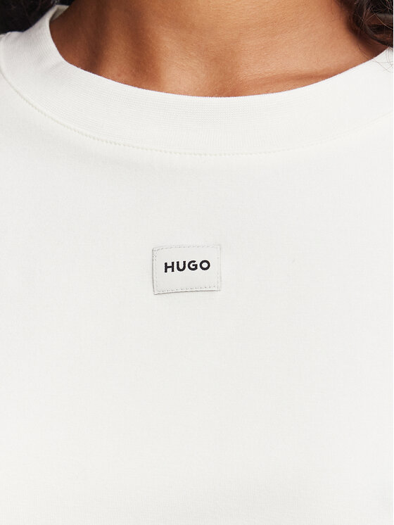HUGO HUGO Camiseta Signature 50556807 Crema Regular Fit