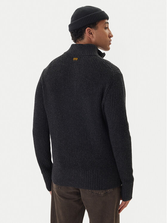 G-STAR G-Star Raw Megztinis Essential D23938-E212 Pilka Regular Fit
