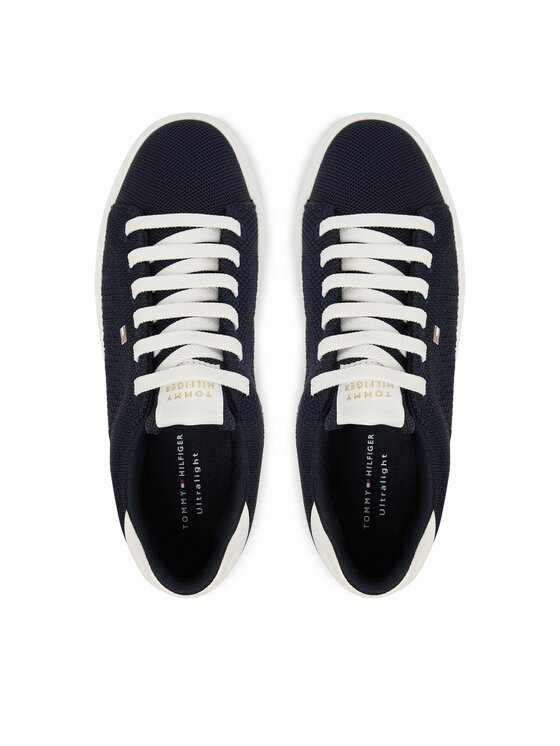 Tommy Hilfiger Sneakersy Tommy Hilfiger Th Icon Light Knit Sneaker FW0FW09401 Černá
