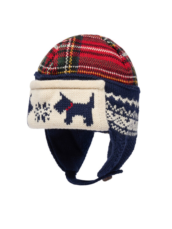 Polo Ralph Lauren Set căciulă și șosete Polo Ralph Lauren Holiday Hat Boot Set 320B29055001 Bleumarin