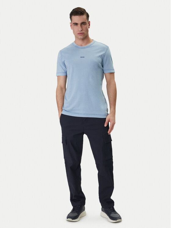 BOSS BOSS Camiseta Tokks 50502173 Celeste Regular Fit