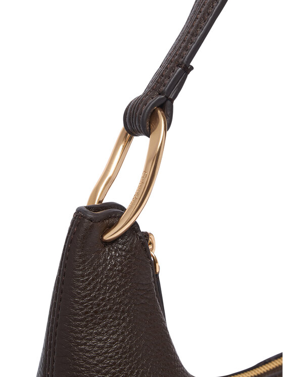 Calvin Klein Τσάντα Calvin Klein Slouchy Leather Shoulder Bag LV04F3657G Καφέ