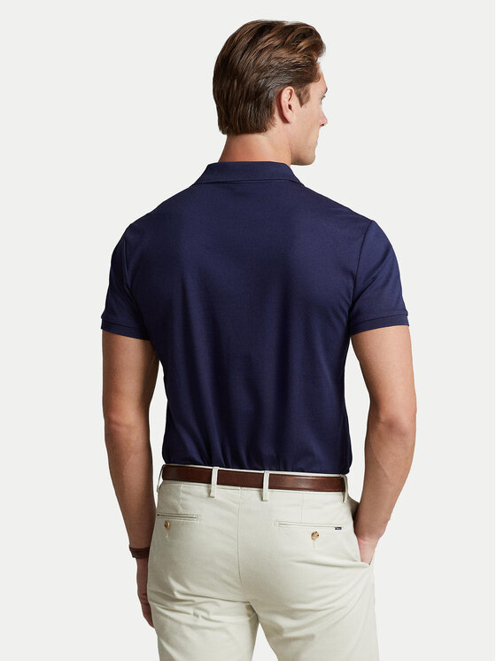 Polo Ralph Lauren Polo Ralph Lauren Поло 710713130006 Cиній Custom Slim Fit