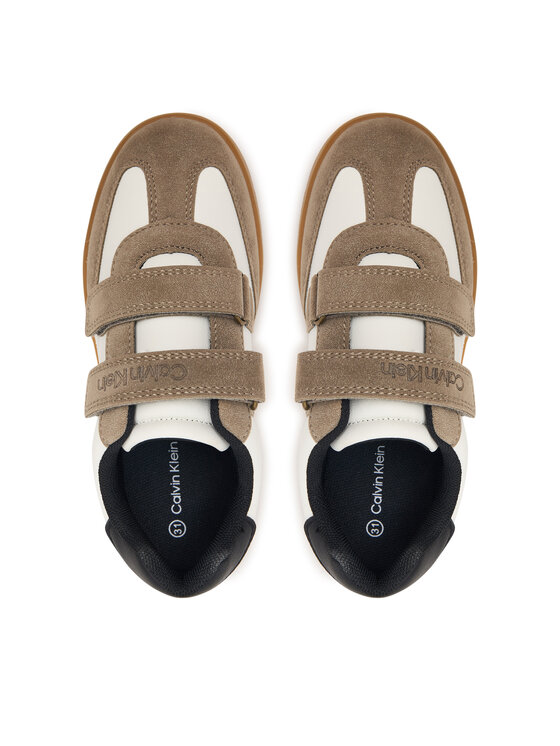 Calvin Klein Sneakers Calvin Klein Low Cut Velcro Sneaker V1X9-83443-0318 S Bej
