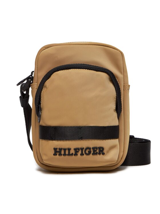 Tommy Hilfiger Saszetka Tommy Hilfiger Th Monotype Mini Reporter AM0AM12204 Beżowy