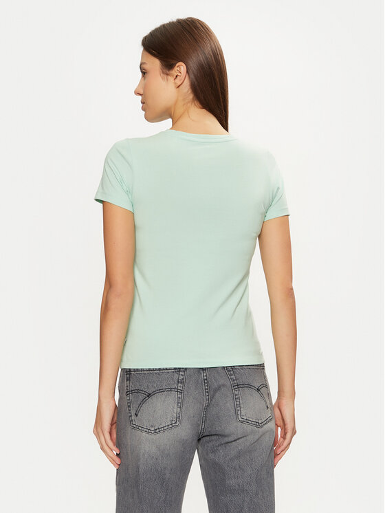 Guess Jeans Guess Jeans Футболка W4YI02 J1314 Зелений Regular Fit