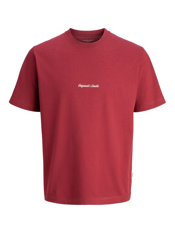 Jack & Jones Jack & Jones Camiseta Norrebro 12282892 Rojo Relaxed Fit