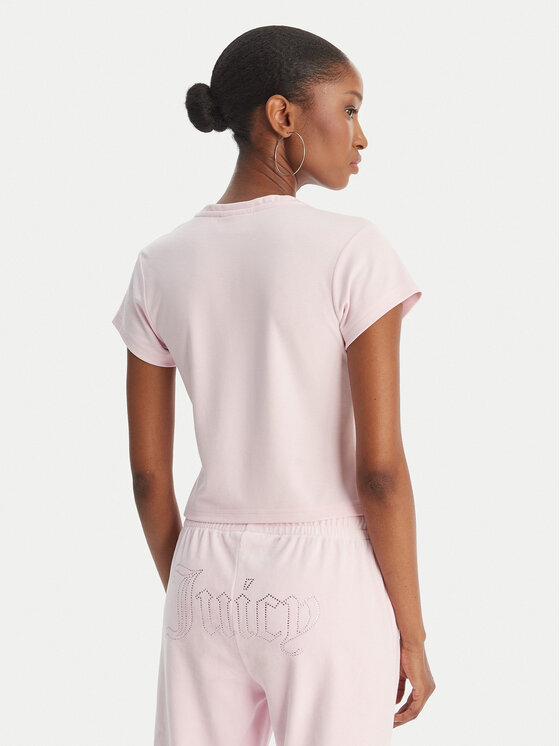 Juicy Couture Juicy Couture Camiseta Capped JCWCT126318 Rosa Slim Fit