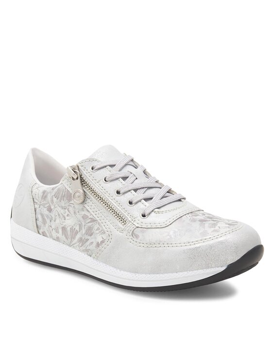 Rieker Sneakersy Rieker N1112-80 Stříbrná
