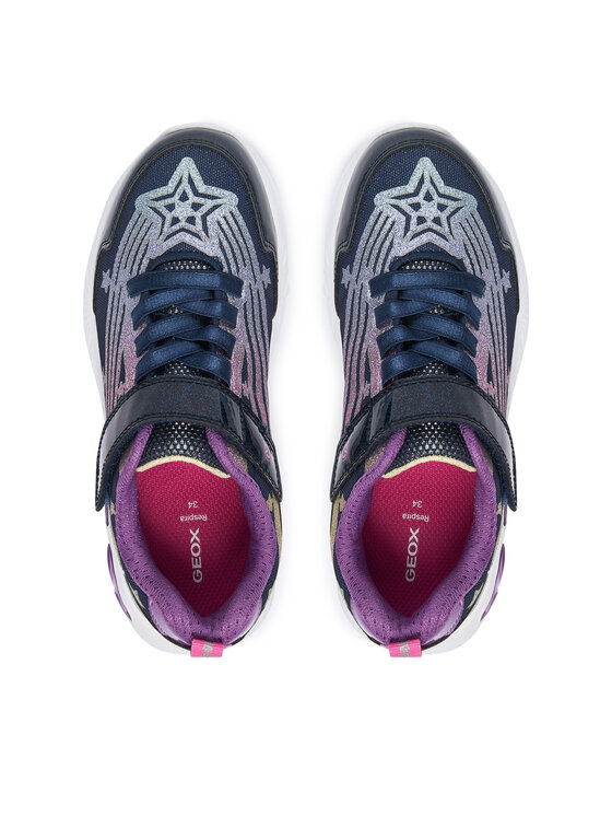 Geox Tenisice Geox J Assister Girl J56E9B 0ASKN C4269 D Tamnoplava