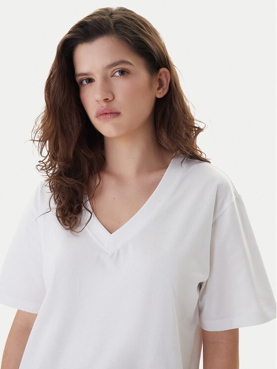 KARL LAGERFELD KARL LAGERFELD Camiseta B1W17031 Blanco Relaxed Fit