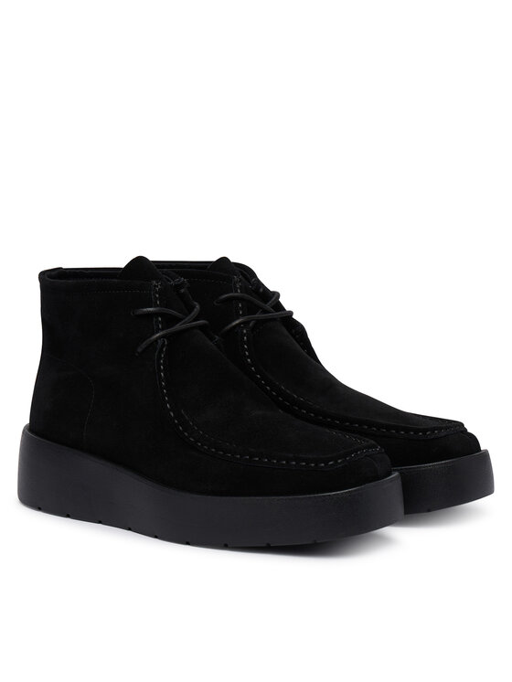 Calvin Klein Auliniai batai Calvin Klein Flatf Lace Up Apr Cut Boot HW0HW03273 Juoda