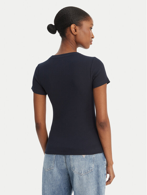 Guess Jeans Guess Jeans T-Shirt W6GPZ3 KA0H1 Σκούρο μπλε Slim Fit