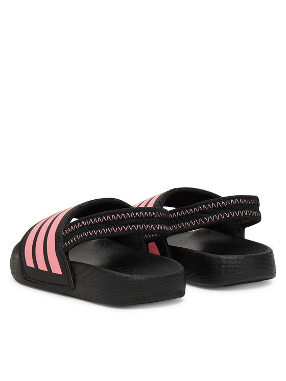 adidas Sandały adidas adilette Estrap JR5325 Czarny