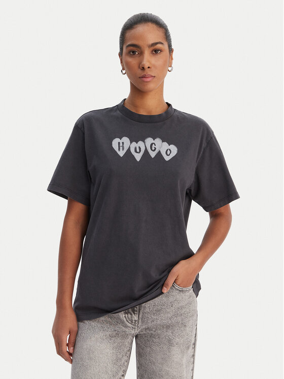 HUGO HUGO Camiseta Vintage 50561164 Negro Relaxed Fit