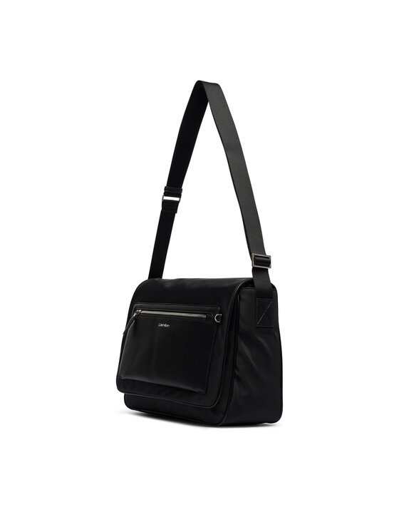 Calvin Klein Kabelka Calvin Klein Ssnl Raised Logo Flap Messenger LV04D3501G Černá