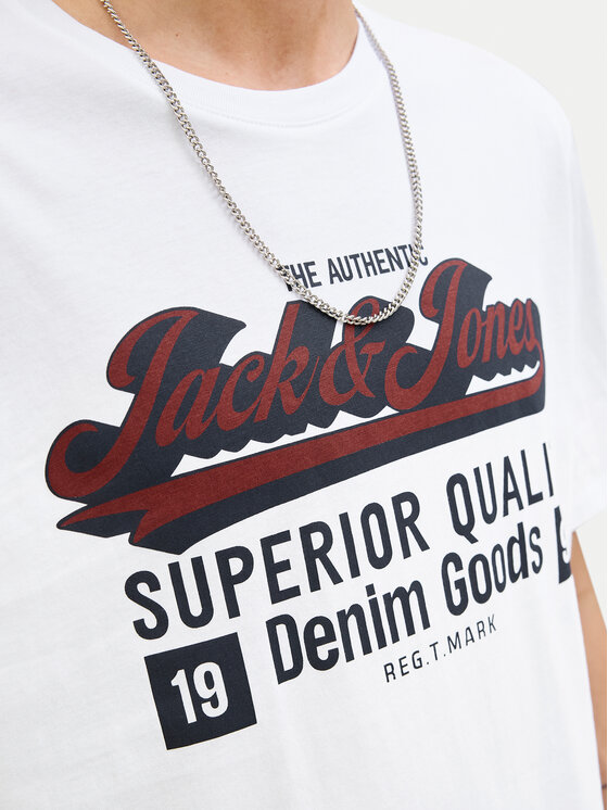 Jack & Jones Jack & Jones Camiseta Logo 12279535 Blanco Standard Fit