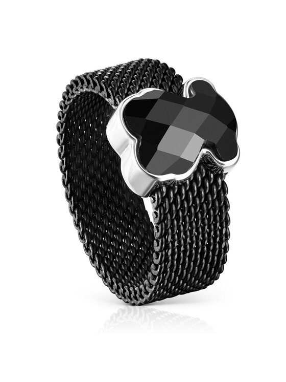 TOUS Prsteň TOUS Icon Mesh 1002790512 Čierna