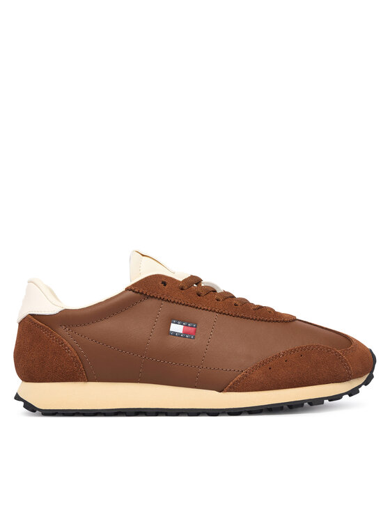Tommy Jeans Sneakersy Tommy Jeans Retro Runner Archive Ltr EN0EN03097 Brązowy