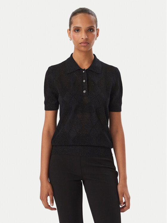 Guess Guess Polo W6YR17 Z0958 Crna Regular Fit