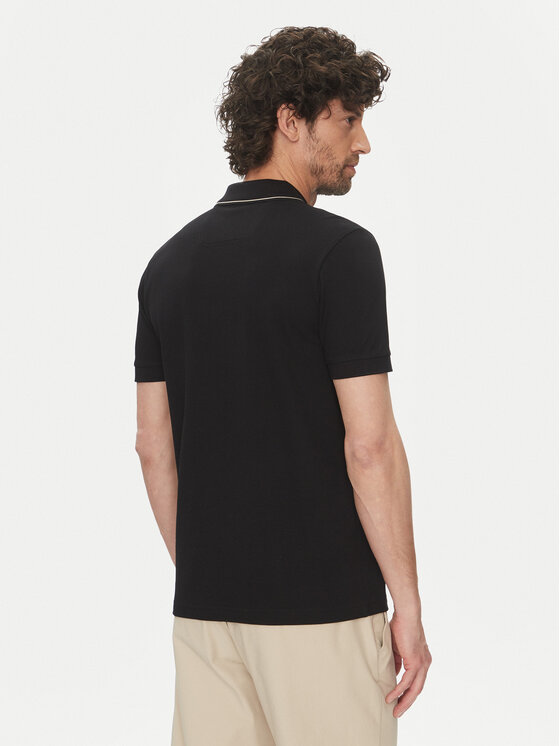 BOSS BOSS Поло Paule 4 50506195 Чорний Slim Fit
