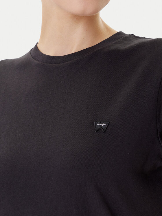 Wrangler Wrangler Camiseta Sign Off 112373023 Negro Slim Fit