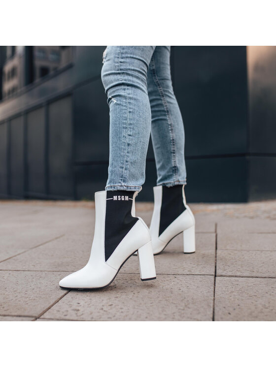 MSGM Μποτάκια MSGM Tronchetto Donna 2741MDS5095 229 01 Λευκό
