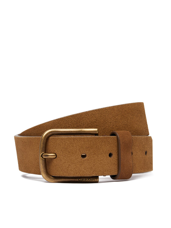 Calvin Klein Diržas Calvin Klein Round Buckle Suede 35Mm Fixed LV04D7070G Ruda