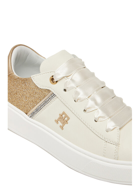 Tommy Hilfiger Snīkeri Tommy Hilfiger Low Cut Lace UP T4A9-33935-1281 S Balts