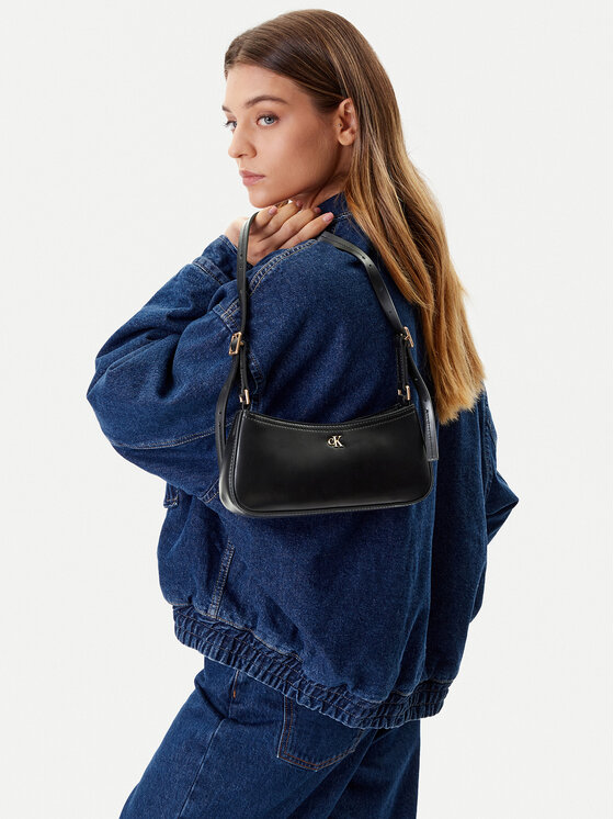 Calvin Klein Geantă Calvin Klein Ck Small Shoulder Bag LV04F3170G Negru
