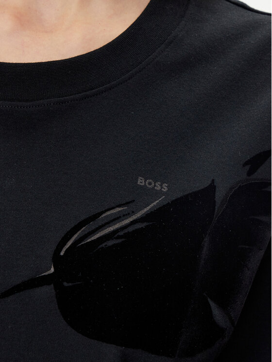 BOSS BOSS Camiseta 50532093 Negro Relaxed Fit