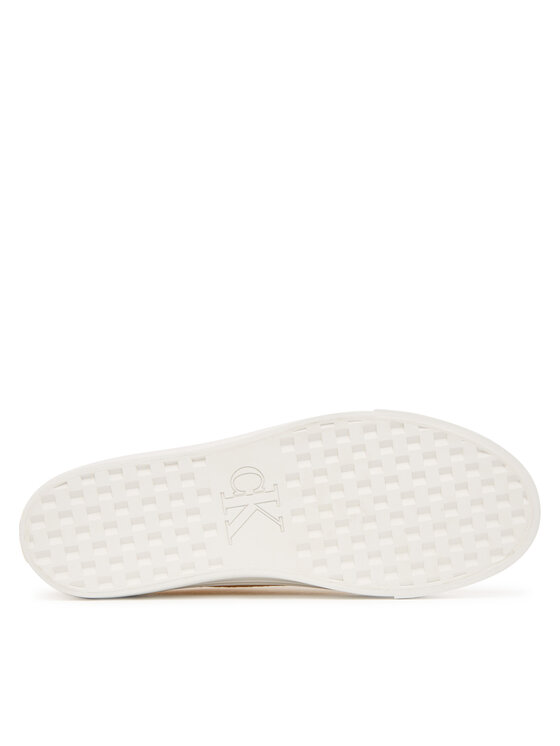 Calvin Klein Sneakersy Calvin Klein Vulc Flatf Laceup Jaq Aop HW0HW03265 Żółty jasny