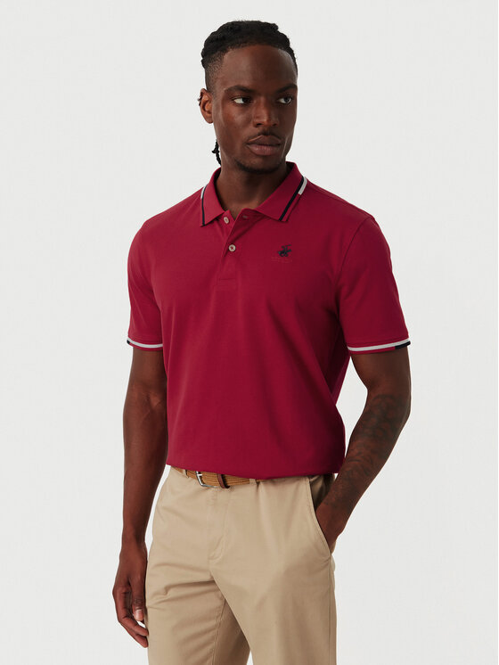 Beverly Hills Polo Club Beverly Hills Polo Club Polo P-SS26M-P2525 Rojo Regular Fit