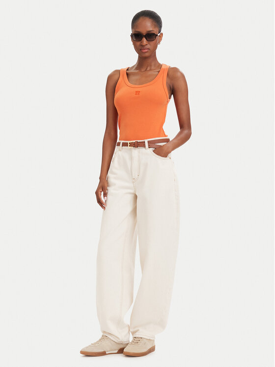 HUGO HUGO Top Datamia 50514489 Naranja Slim Fit