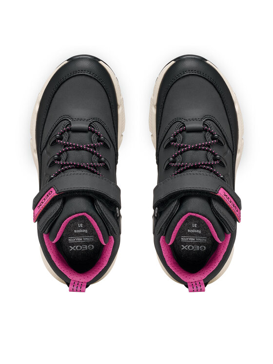Geox Kotníková obuv Geox J Flexyper Plus Girl B Abx J66NGD 0MEFU C0922 S Černá