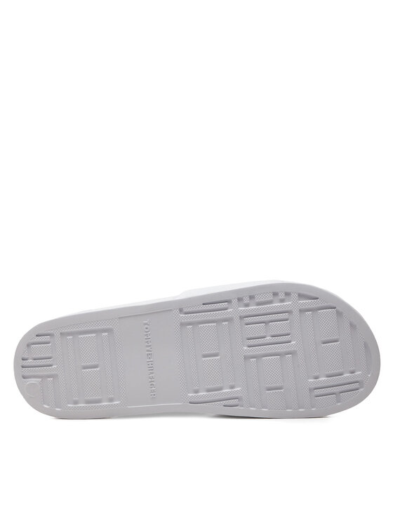 Tommy Hilfiger Natikači Tommy Hilfiger Hilfiger 85 Pool Slide FM0FM05021 Bela
