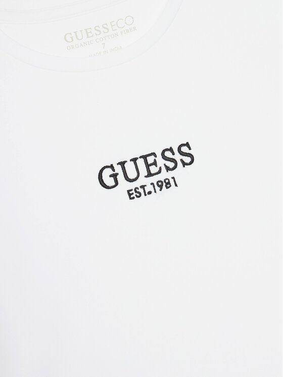 Guess Guess Футболка J4BI34 J1314 Білий Boxy Fit