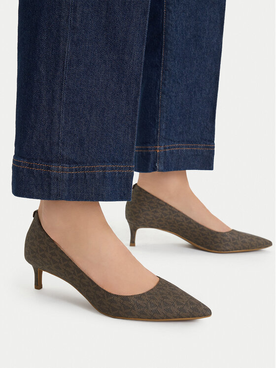 MICHAEL Michael Kors Décolleté MICHAEL Michael Kors Alina Flex Kitten Pump 40R3ALMP1B Marrone